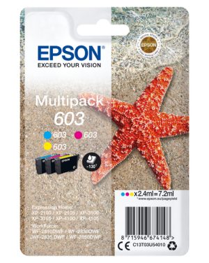 Epson C13T03U54010 blækpatron 1 stk Original Standard udbytte Blå, Magenta, Gul