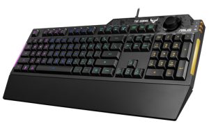 ASUS TUF Gaming K1 tastatur Spil USB Sort