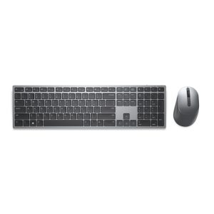 DELL KM7321W tastatur Mus inkluderet Kontor RF trådløs + Bluetooth QWERTY Nordisk Grå, Titanium
