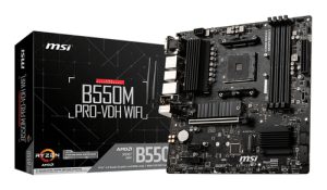 MSI B550M PRO-VDH WIFI bundkort AMD B550 Stik AM4 micro ATX