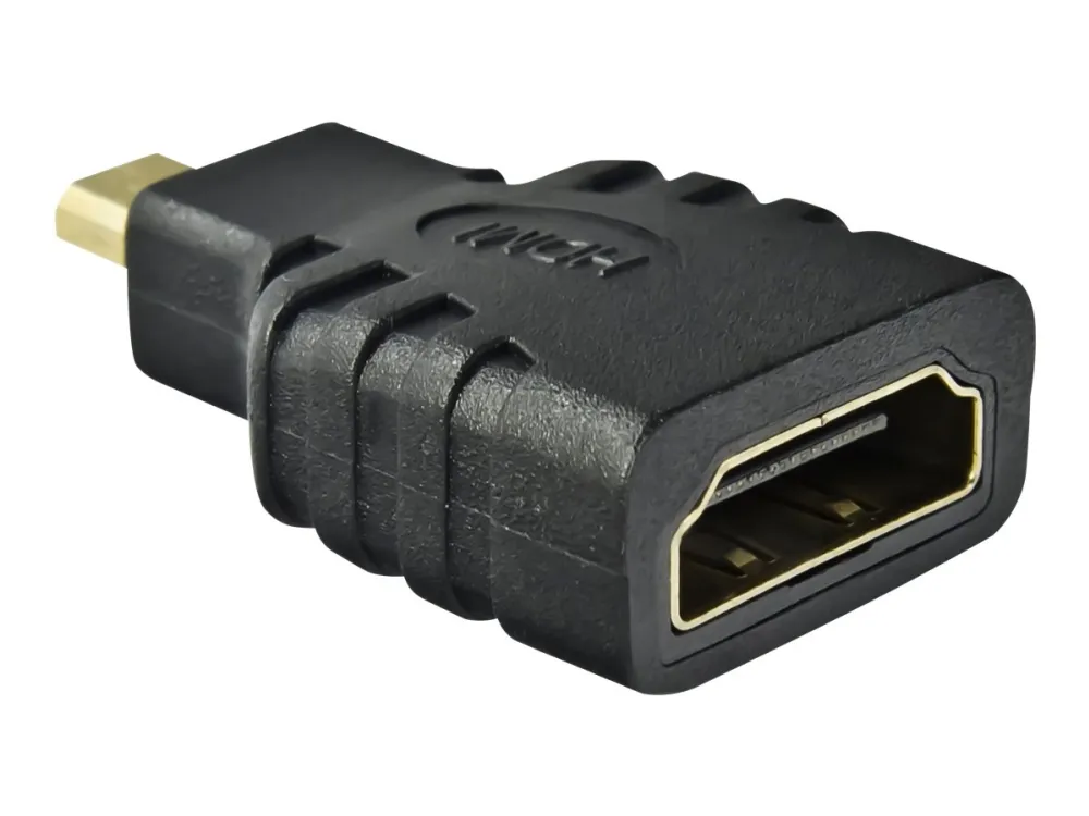 goobay - HDMI adapter - 19 pin micro HDMI Type D han til HDMI hun