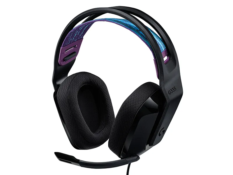 Logitech G G335 Wired Gaming Headset - Headset - fuld størrelse - kablet - 3,5 mm jackstik - sort