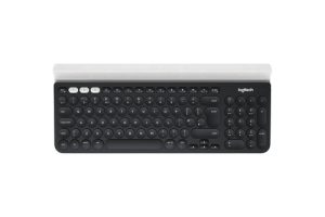 Logitech K780 Multi-Device Wireless Keyboard tastatur Universel RF trådløs + Bluetooth QWERTY Nordisk Grå, Hvid