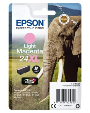 Epson Elephant C13T24364022 blækpatron 1 stk Original Lys magenta
