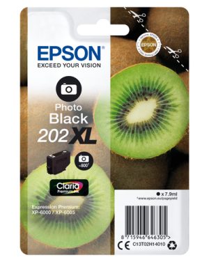 Epson Kiwi 202XL blækpatron 1 stk Original Højt (XL) udbytte Foto sort