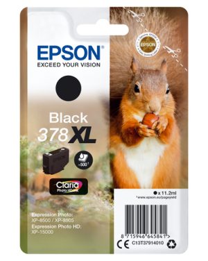 Epson Squirrel C13T37914020 blækpatron 1 stk Original Højt (XL) udbytte Sort
