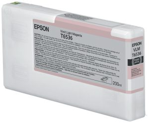 Epson T6536 Vivid Light Magenta Ink Cartridge (200ml) blækpatron 1 stk Original Levende lys magenta