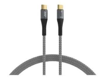 USB-CC-00001, 0,5 m, USB C, USB C, USB 2.0, 0,48 Gbit/sek., Sort, Grå