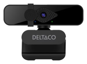 Deltaco W-200 Webcam, 2K 2560x1440 3.7MP, built-in mic, 2 m cable