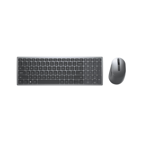 DELL KM7120W tastatur Mus inkluderet Kontor RF trådløs + Bluetooth QWERTY Nordisk Grå, Titanium