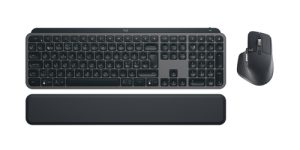 Logitech MX Keys S Combo tastatur Mus inkluderet Kontor Bluetooth Nordisk Grafit