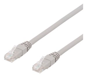 Deltaco U/UTP Cat6A patch cable, 50m, 500MHz, Delta, LSZH, grey