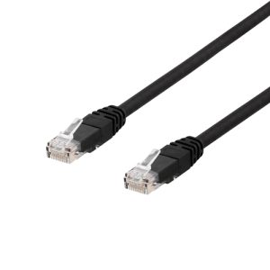 Deltaco U/UTP Cat6 patchcable 30m UV resis 250MHz Delta certif black