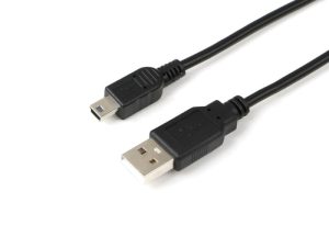 Microconnect USB-kabel USB 2.0 1 m USB A Mini-USB B Sort