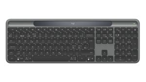 Logitech Signature Slim Solar+ K980 tastatur Universel RF trådløs + Bluetooth QWERTY Dansk, Finsk, Norsk, Svensk Grafit