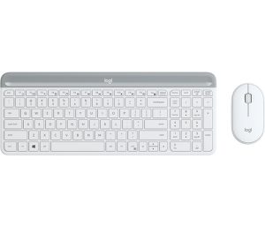 Logitech 920-009201 tastatur Mus inkluderet Universel RF trådløst QWERTY Nordisk Hvid