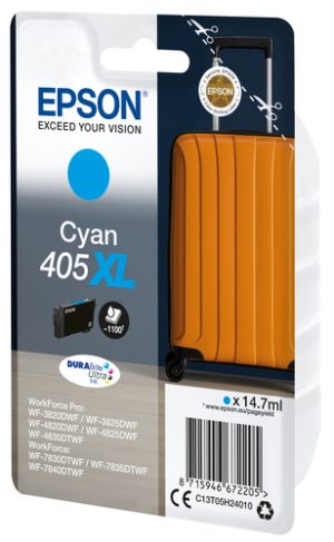 Epson 405XL DURABrite Ultra Ink blækpatron 1 stk Original Højt (XL) udbytte Blå