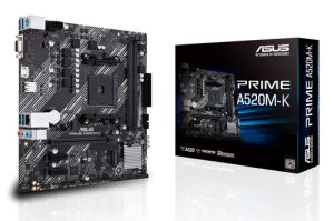 ASUS PRIME A520M-K AMD A520 Stik AM4 micro ATX