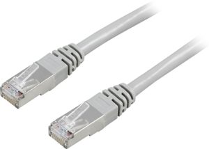 Deltaco F/UTP Cat5e patch cable, 50m, 100MHz, grey