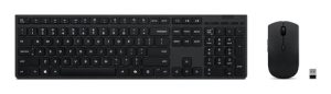 Lenovo 4X31R64323 tastatur Mus inkluderet Kontor RF trådløs + Bluetooth Dansk Sort