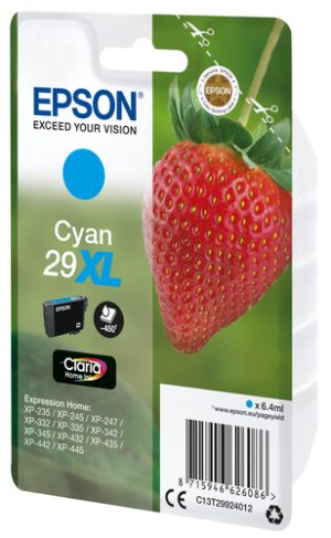 Epson Strawberry C13T29924022 blækpatron 1 stk Original Højt (XL) udbytte Blå
