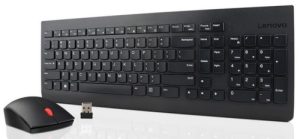 Lenovo 4X30M39496 tastatur Mus inkluderet Universel RF trådløst UK engelsk Sort