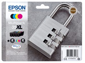 Epson Padlock 35XL hængelås DURABrite Ultra multipakke 4-farve blæk