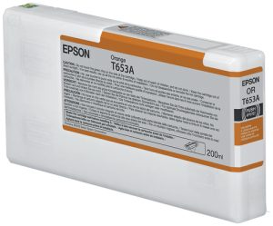 Epson T653A Orange Ink Cartridge (200ml) blækpatron 1 stk Original
