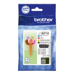 Brother LC3213VAL blækpatron 4 stk Original Højt (XL) udbytte Sort, Blå, Magenta, Gul