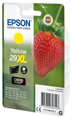 Epson Strawberry C13T29944022 blækpatron 1 stk Original Højt (XL) udbytte Gul