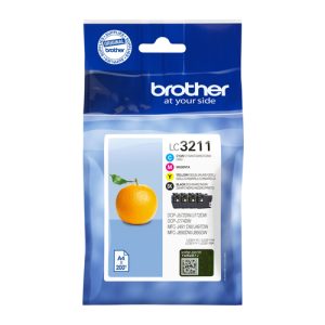 Brother LC-3211VAL blækpatron Original Standard udbytte Sort, Blå, Magenta, Gul