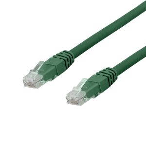 Deltaco U/UTP Cat6a Netværkskabel, 25m, 500MHz, LSZH, grøn