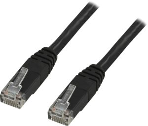 Deltaco U/UTP Cat6 Netværkskabel, 30m, 250MHz, Delta-certificeret, LSZH, sort