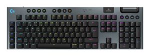 Logitech G G915 X LIGHTSPEED tastatur Spil USB + RF Wireless + Bluetooth QWERTY Nordisk Sort