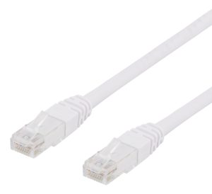 Deltaco U/UTP Cat6 Netværkskabel, 25m, 250MHz, Delta-certificeret, LSZH, hvid