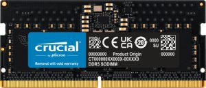 Crucial CT8G56C46S5 hukommelsesmodul 8 GB 1 x 8 GB DDR5 262-pin SO-DIMM Fejlkorrigerende kode
