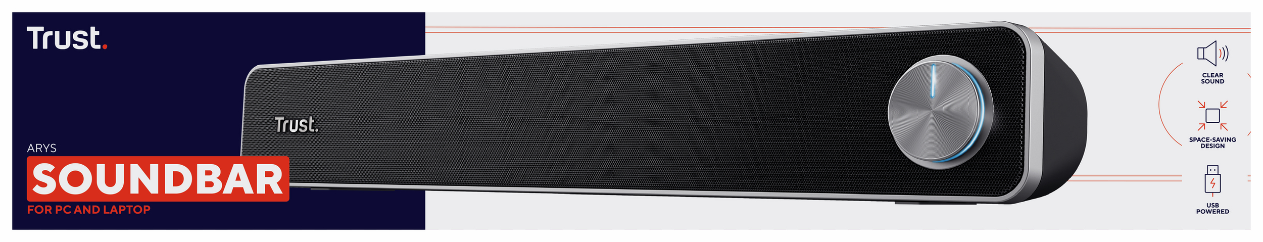 Trust Arys - Lydbar - til PC - 6 Watt - Billede 4